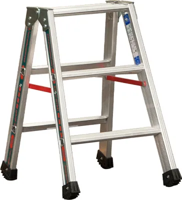 Produktbild von Alu-Stufen Stehleiter Mod. S30577 - Stufenanzahl: 2 x 3, Länge: 0,75 m
