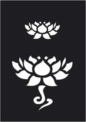 Produktbild von Tattoo Schablone Lotus 263 020