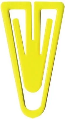 Produktbild von Büroklammern Plastiklips 35mm VE=100 Stück gelb