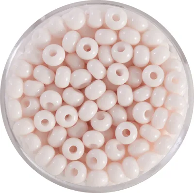 Produktbild von Rocailles, satte Farben, 4,5mm Creme