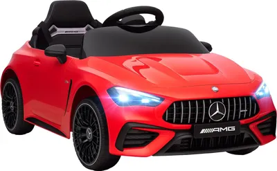 Image de Voiture électrique pour enfants, design Mercedes, 12 V, télécommande, LED, rouge