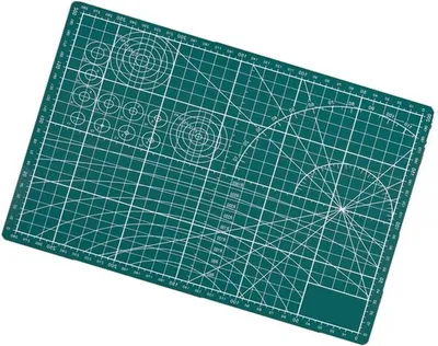 Selbstheilende A3 Schneidematte - Beidseitig, PVC Schneidbrett mit Raster für Quilten, Bastelmaterialien und Scrapbooking