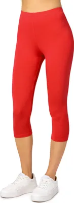 Image de Merry Style Leggings 3/4 pour femmes en viscose MS10-144 (Rouge, XL)