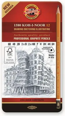 Productafbeelding van KIN grafietpotlood 1582 TRIOGRAPH, 12 stuks, 1066