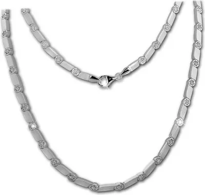 Image de SilberDream Collier Fantaisie Bijoux Femme Argent Sterling 925 Blanc D2SDK464W