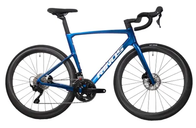 Obrázek produktu pro RINOS Karbonové silniční kolo Odin 4.1, výbava Shimano 105, modrá, s karbonovými koly