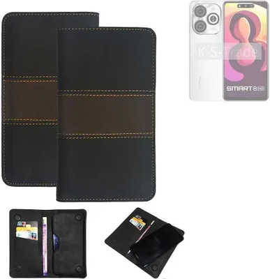Produktbild von K-S-Trade Hülle Handyhülle kompatibel mit Infinix Smart 8 India Schutzhülle Walletcase Bookstyle Tasche Schutz Case Handytasche Wallet Cover