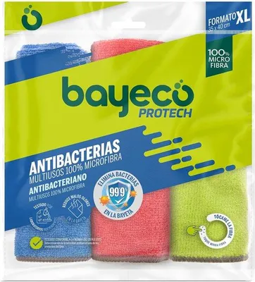 Produktbild von Famanu Mikrofasertücher antibakteriell - Set von 3