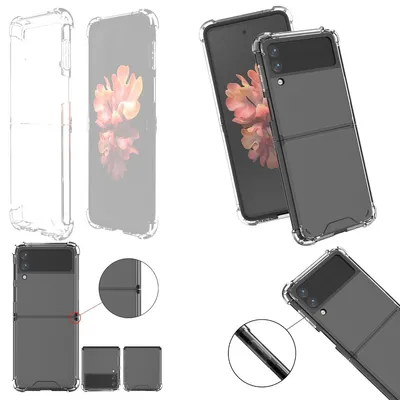 Image de Étuis de protection transparents en silicone et TPU pour Samsung Galaxy Z Flip3 5G