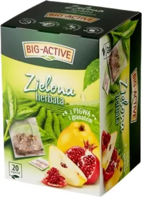 Zdjęcie produktu dla Big-Active - Herbata zielona z pigwą i granatem (20tb x 1,7g)