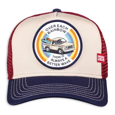 Produktbild von Coastal Trucker Cap HFT Rainbow Beige/Blue/Wine