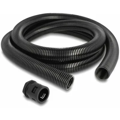 Produktbild von DeLOCK Kabelschutzschlauch 2 m x 28,5 mm mit 2 x PG21 Schlauchverschraubung Set schwarz, Kabelmuffe, Kunststoff, Schwarz