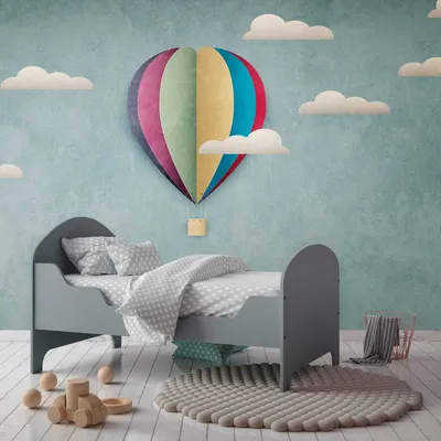 Produktbild von Profhome 383011-GU Fotovliestapete Kindervliestapete blau weiß rot lila 3,71 m x 2,8 m