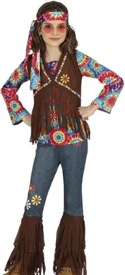 Produktbild von Guirca Hippie-mädchen Kostüm 5-6 Years 5-6 Years