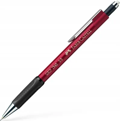 Produktbild von FABER-CASTELL Druckbleistift GRIP 1345 metallic rot 0,5 mm