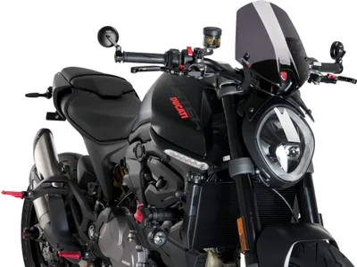 Obrázek produktu pro Tmavě kouřová obrazovka PUIG naked sport schválená ABE pro Ducati