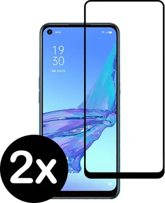 Zdjęcie produktu dla Smartphonica Pełna szklana osłona ekranu do Oppo A53 wykonana ze szkła hartowanego z zaokrąglonymi narożnikami - 2 sztuki