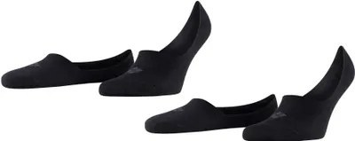 Produktbild von Burlington Everyday invisible herensokken (2-pack), katoen, zwart
