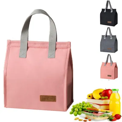 Produktbild von Kleine Isoliertasche, 6-Liter-Lunchtasche, faltbare Isoliertasche, kleine auslaufsichere Lunchtasche, leichte Picknicktasche, isolierte Lunchtasche, Thermotasche für Arbeit und Schule