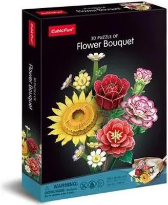 Image de CUBICFUN - 3D Puzzle Bouquet de fleurs Mix 285 pièces