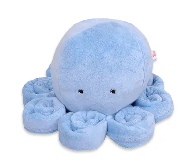 Produktbild von Großes Kuscheltier Oktopus XXL - blau