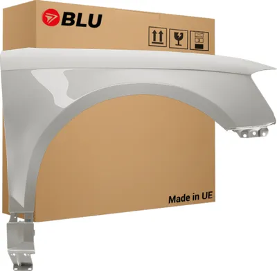 Zdjęcie produktu dla BLU Błotnik pasujący do Audi A3 8P II-generacja LIFT LX7W Prawy Srebrny EisSilber | 2008-2012 | Przedni Przód | Lakierowany | Gotowy do montażu  | Stal