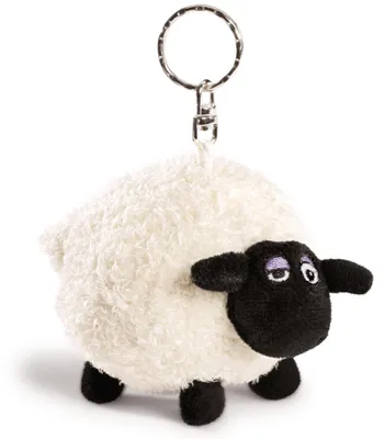 Produktbild von NICI Schlüsselanhänger Shaun das Schaf Shirley 10cm weiß - Nachhaltiger Begleiter Kuscheltieranhänger mit Schlüsselring für Schlüsselband, Schlüsselbu