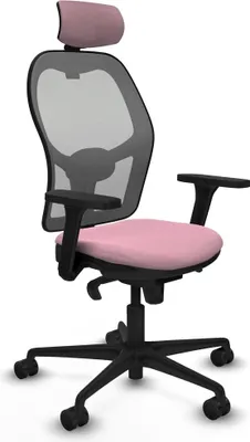 Image de Chaise de bureau avec appui-tête Piqueras y Crespo 3D036N2 Rosa