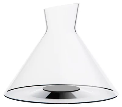Zdjęcie produktu dla Czarny dzbanek do wina ze szkła, elegancki design, pojemność 1,5 litra