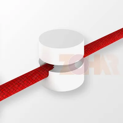 Wand- und Deckenpinsel weiß für Textilkabel bis Ø6mm, 1 Stück