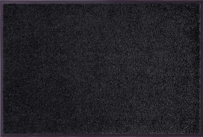 Produktbild von NYVI Fußmatte Wash & Clean - Wetterfest, Saugstark, Rutschfest - Schmutzfangmatte Türmatte - 120x180 cm Rechteckig - Schwarz