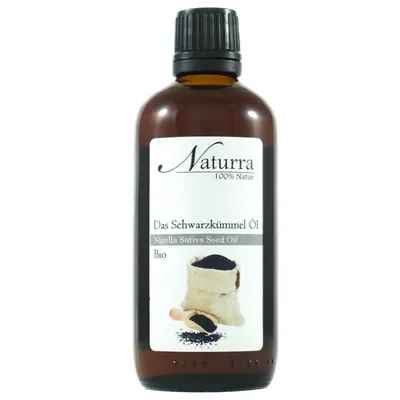 Bio Schwarzkümmelöl 100ml kaltgepresst unraffiniert nativ vegan Hautöl Naturkosmetik