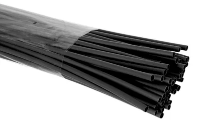 Obrázek produktu pro Smršťovací bužírka 4,8 mm - černá - 50 kusů