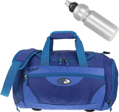 Produktbild von Sporttasche für Mädchen Jungen Freizeittasche Yzea Sports 52 cm 26 Liter Kinder Reisetasche Gym Bag Turntasche Schule Sport Tasche Damen Frauen Marina (Blau) + Trinkflasche