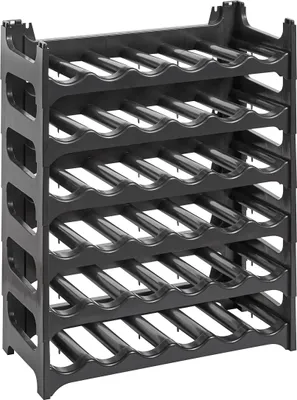 Produktbild von Weinregal – Modulares, stapelbares Flaschenregal für 36 Flaschen, platzsparend & erweiterbar, anthrazit