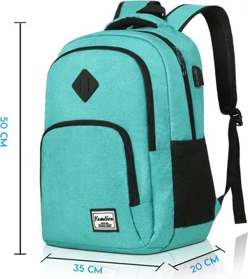 Imagen del producto de Mochila escolar para adolescentes. Estuche para portátil, ideal para la universidad, la escuela, la oficina y los viajes