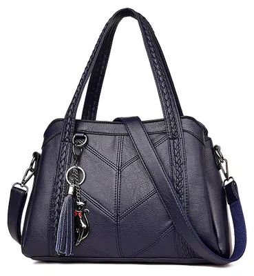 Produktbild von Hobo-Schultertasche für Damen mit Schulterriemen, Umhängetasche, Handtasche aus PU, Einwegtasche