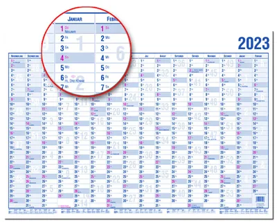 Produktbild von 2026 Güss Jahresplaner Tafelkalender A4 16 Monate
