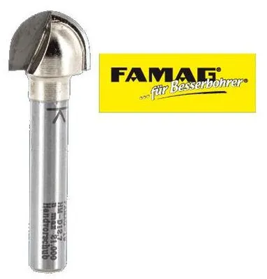 Produktbild von Famag Hohlkehlfräser HM 3106.815 - 15,9mm - 9,5mm