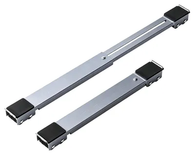 Zdjęcie produktu dla Stelaż do pralki na kółkach - wysuwany i regulowany, zakres 44,6-70 cm - 2 sztuki