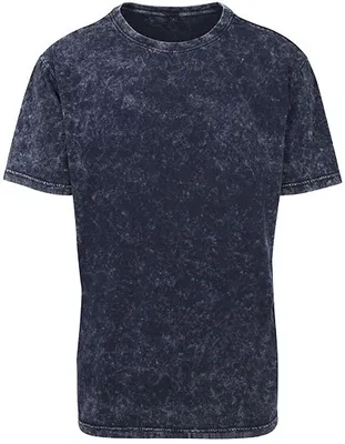 Immagine prodotto di Build Your Brand BY070 | T-shirt da uomo lavata con acido - Colore: bianco indaco - Taglia: 4XL