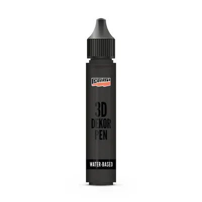 Produktbild von PENTART 3D Dekorstift, 30 ml, Schwarz
