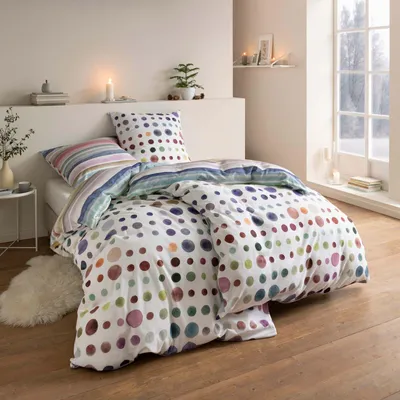 Produktbild von Estella Kuschelflanell Bettwäsche Joy multicolor 135x200 cm + 80x80 cm