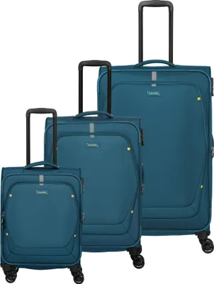 Zdjęcie produktu dla Zestaw walizek Travelite Umbria na 4 kółkach, 3-częściowy z elastycznym zagięciem