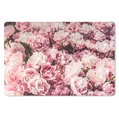 Produktbild von MuchoWow® Schreibtischunterlage Blumen - Natur - Rosa 60x40 cm - XXL Mauspad - Großes Mauspad