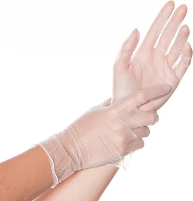 Zdjęcie produktu dla 10x Hygonorm 26959 Vinylhandschuhe Classic Light transparent Gr. 8/M gepudert