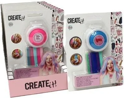 Produktbild von Haarfarbenkreide mit Zubehör CREATE IT! Neon Mix