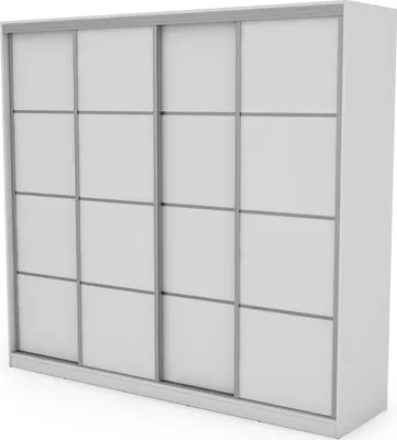 Zdjęcie produktu dla Meblast | Szafa 4D/260; biały - Okucia Premium | proste, ponadczasowe