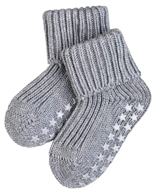 Imagen del producto de Zapatillas para bebé Falke Catspads, color gris claro con estampado, talla 80/92
