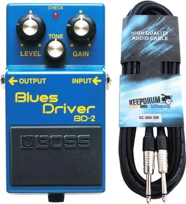 Produktbild von Boss BD-2 Blues Driver Effektgerät mit Klinkenkabel